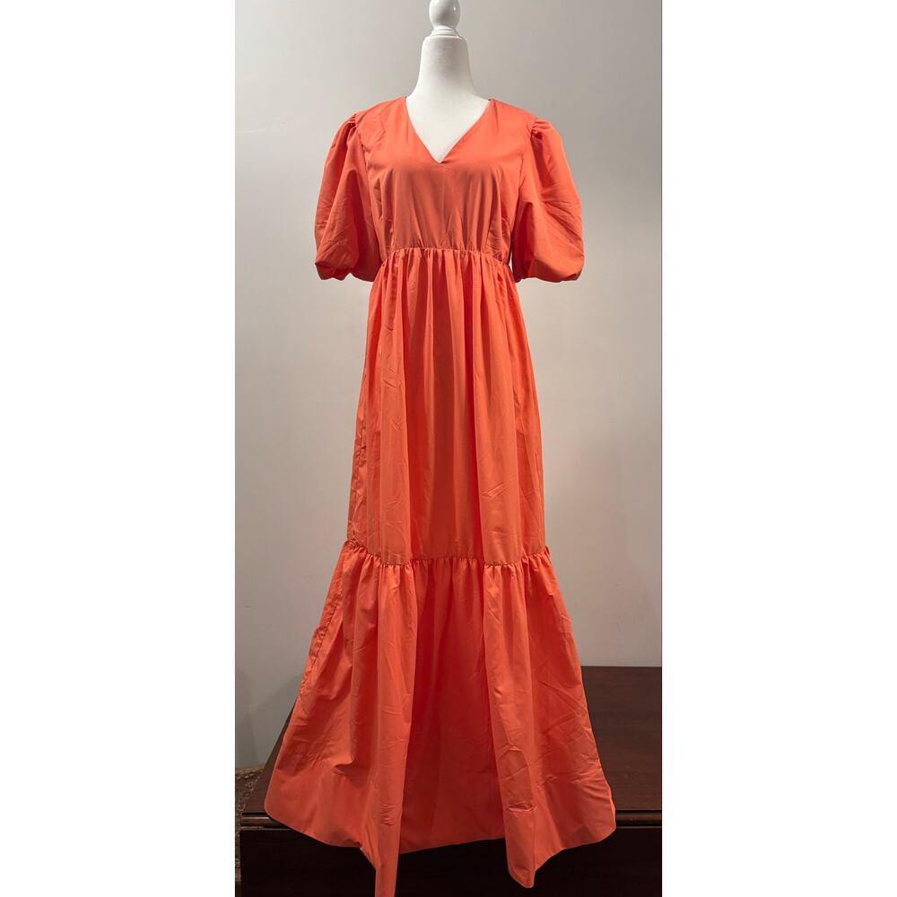 Hyacinth House/Tuckernuck Taryn dress - medium coral
